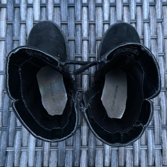 STUART WEITZMAN Toddler Luge Eyelet Black Moto Boots - Picture 9 of 16